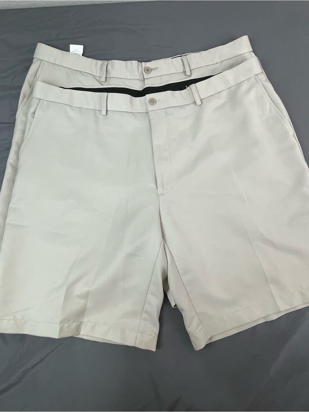 Savane Mens Shorts Sz 40 Beige Relaxed Fit Comfort Waist Wrinkle Free Lot of‎ 2